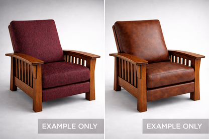 Custom Bow-Arm Morris Chair Inspired Lounge Chair